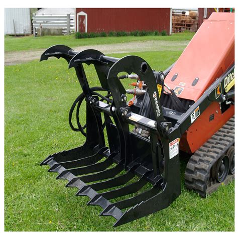 mini skid grapple|best mini skid steer attachments.